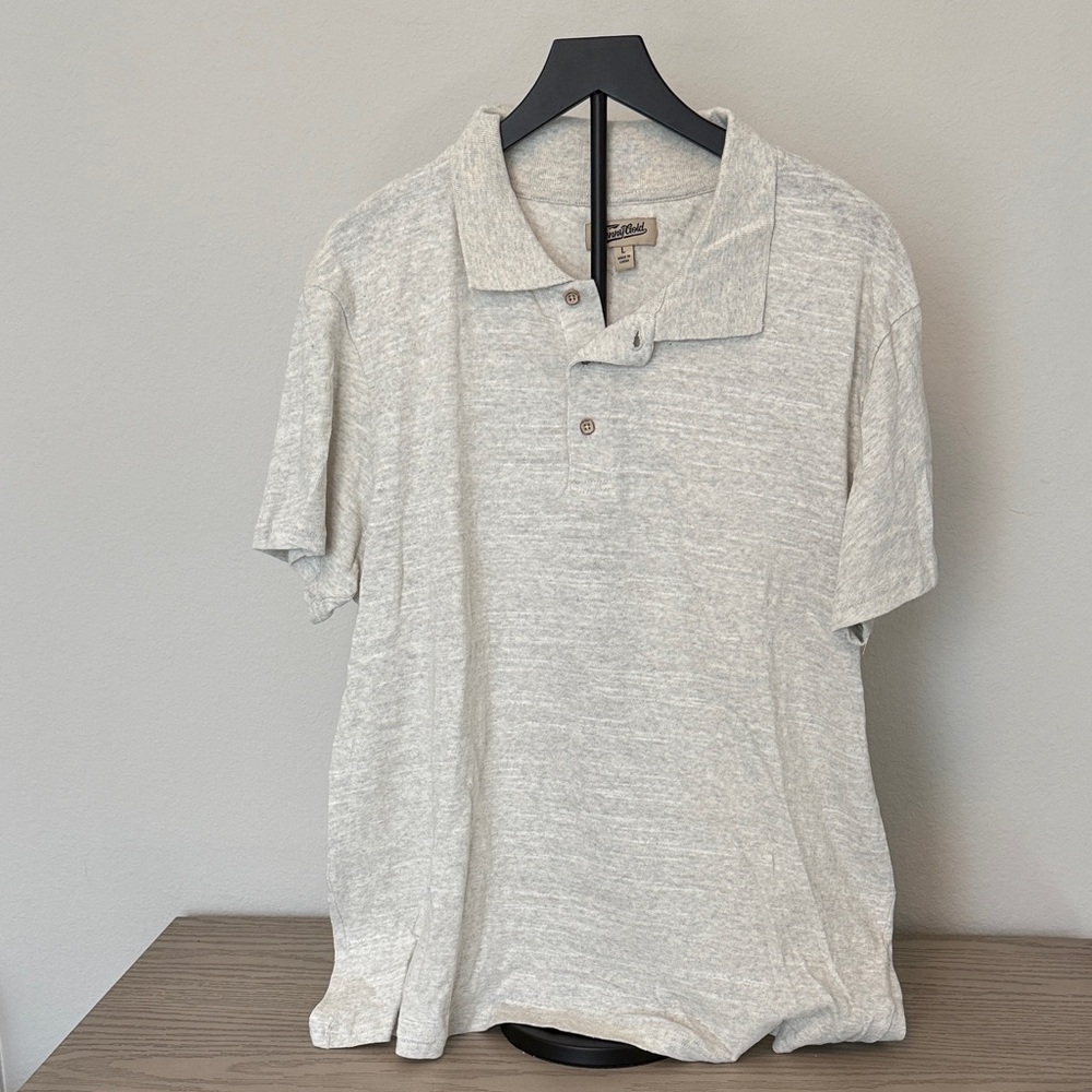 Benny Gold Men's San Francisco Classic Knit Polo Shirt ‘Heather Grey’